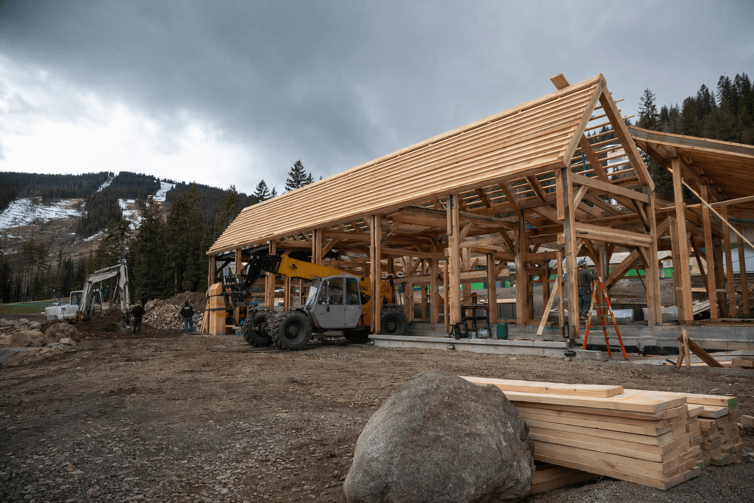 Thom Storm Chalet reconstruction begins, expanding Chester Bowl community space