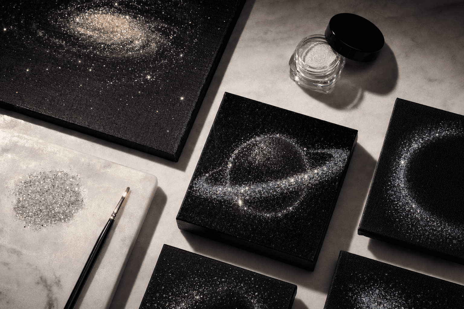 Grown Brilliance turns diamond dust into celestial paintings for auction
