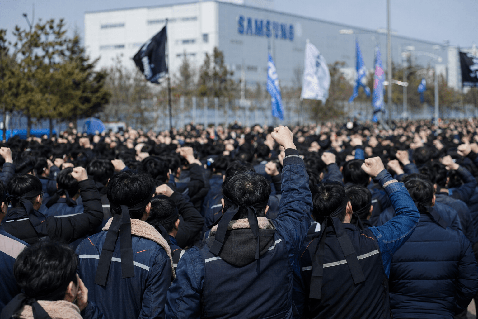 Samsung workers demand bigger share of AI boom gains