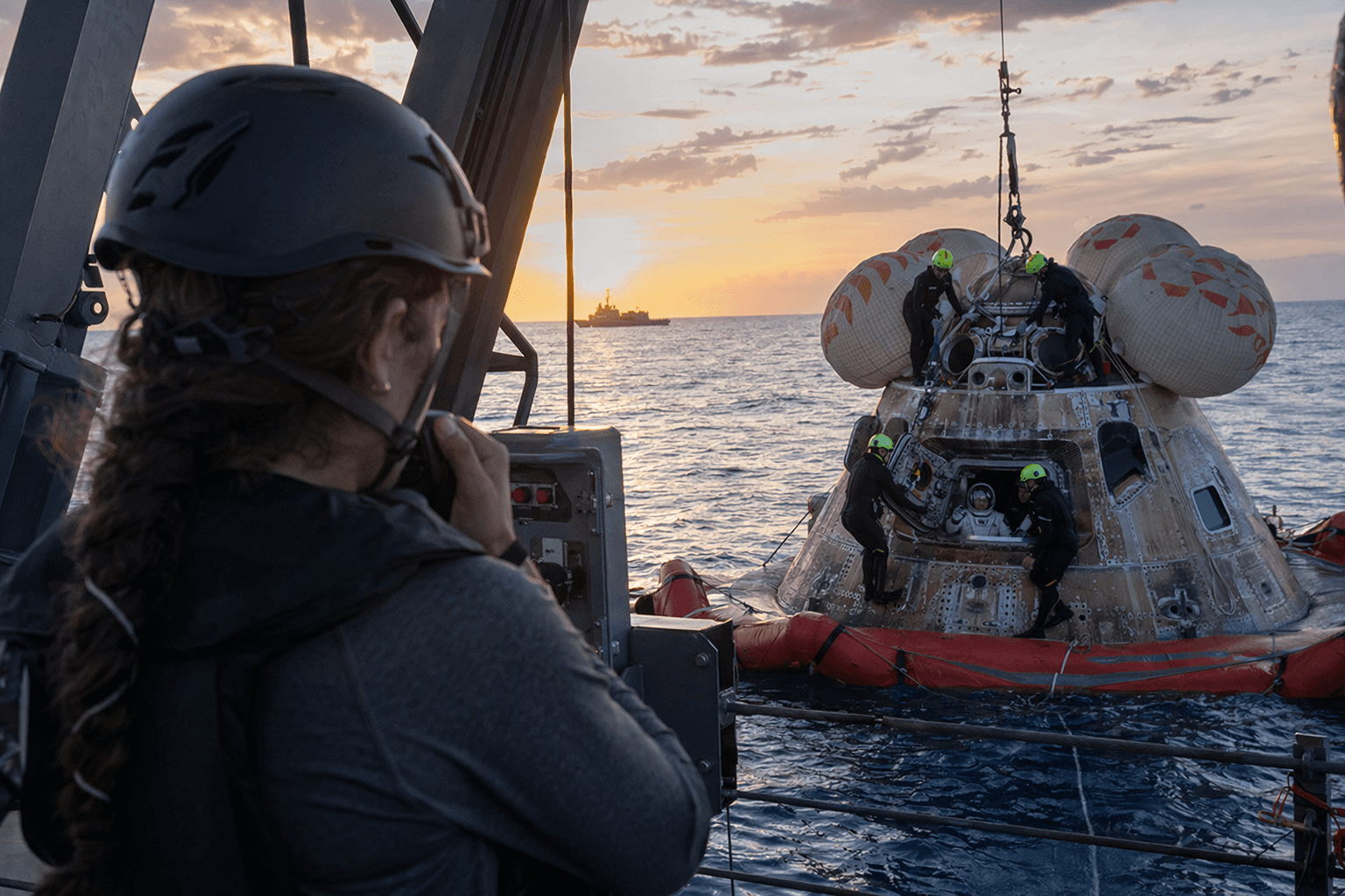 Plano East graduate helps recover Artemis II crew after Pacific landing