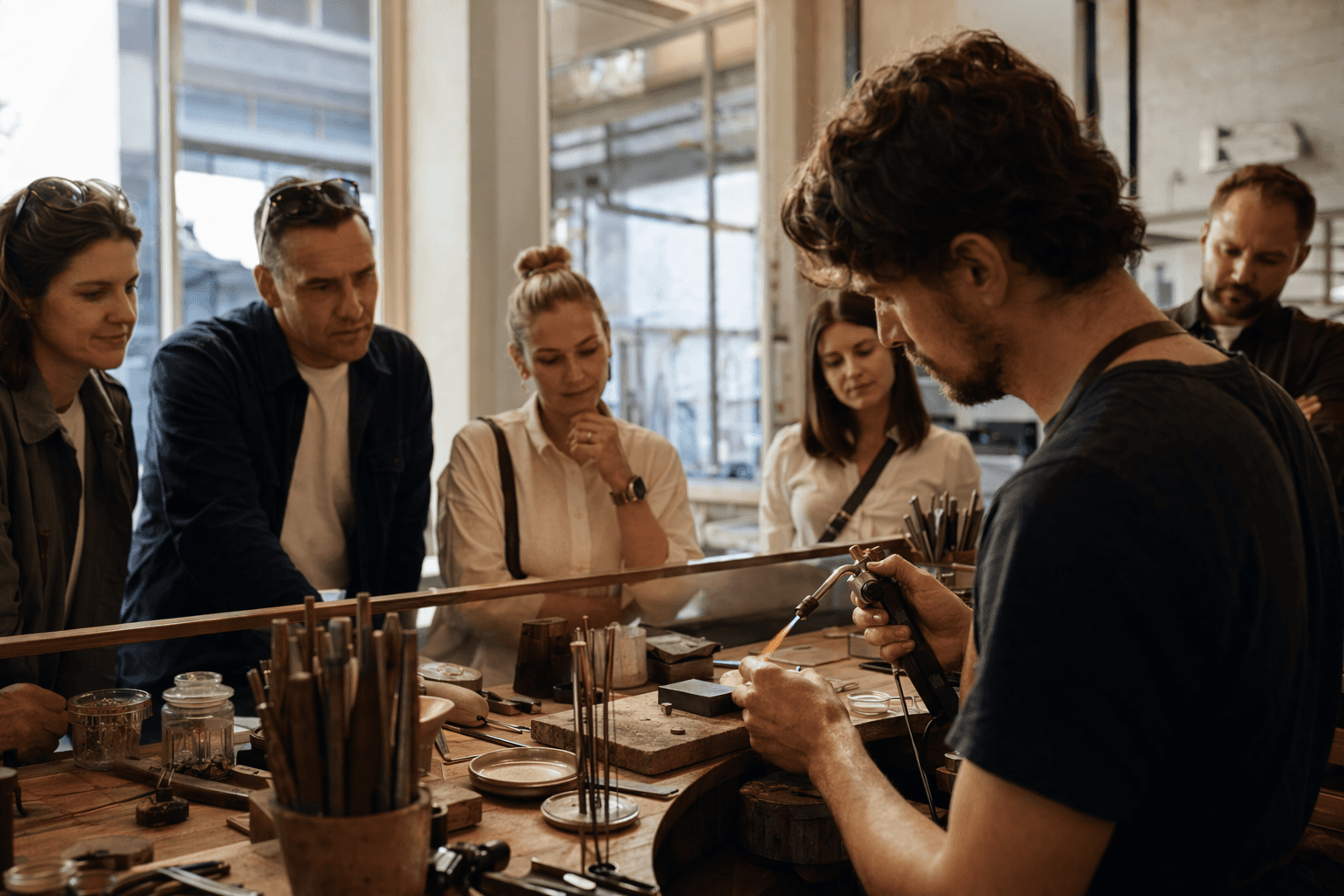 Open workshops put jewelry craftsmanship on display, building customer trust