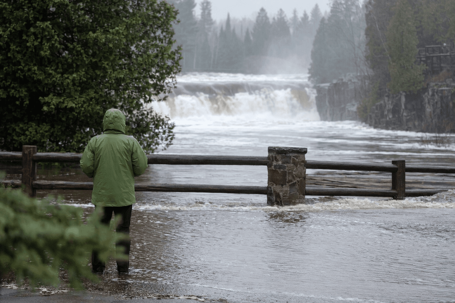 Flooding closes Gooseberry Falls trails, Lake County under advisory