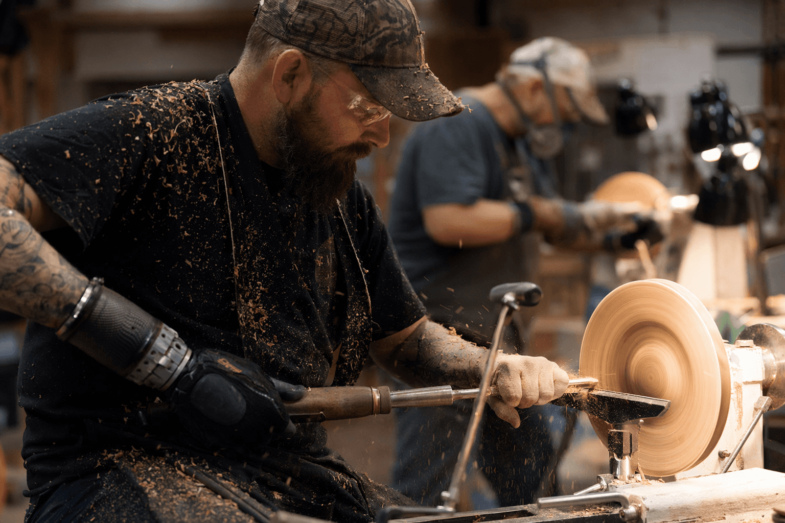 Wisconsin woodturning event helps wounded veterans find healing and purpose