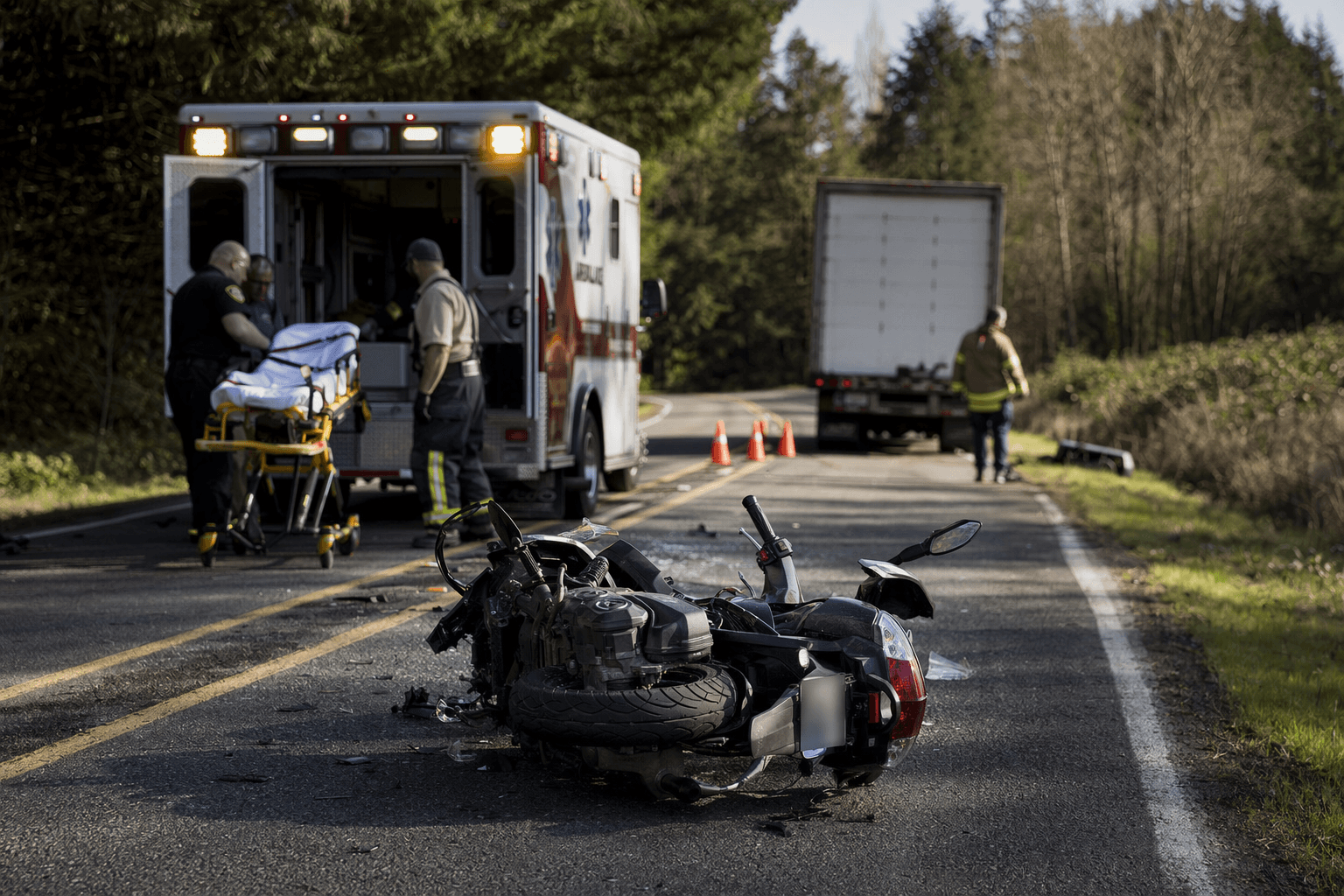 Moped rider severely injured in Territorial Highway crash near Lorane