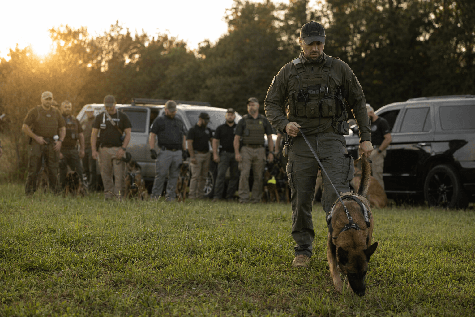 Southeast K-9 teams train in Fayette County for high-pressure tracking drills