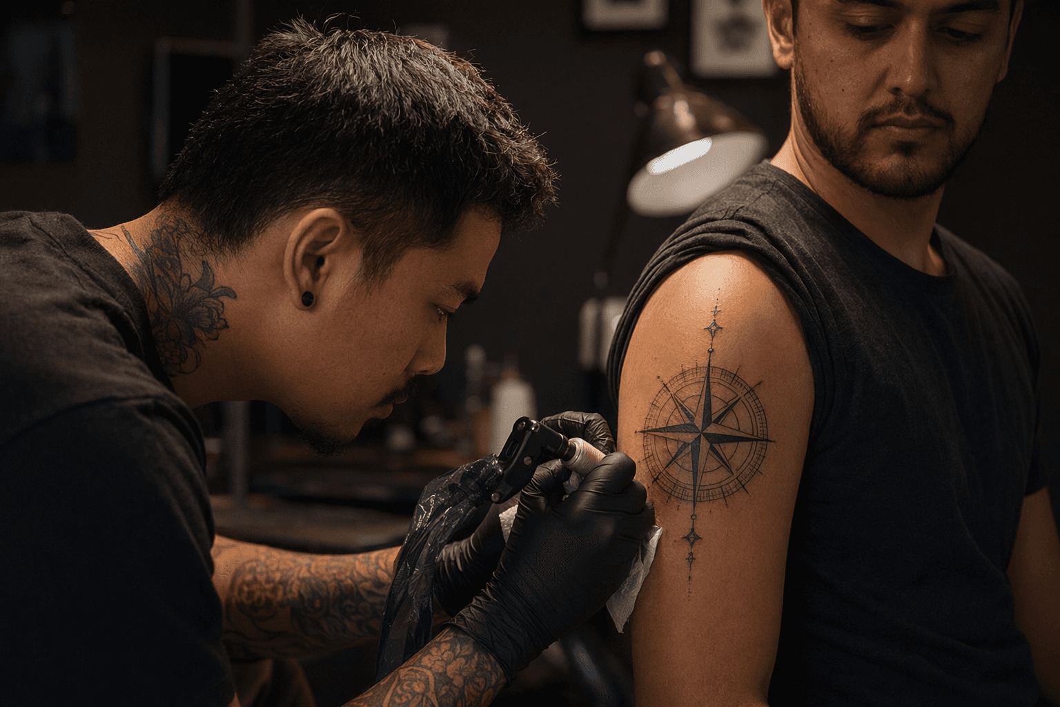 Compass Tattoos Carry Sailor Lore, Direction, and Geometric Clarity