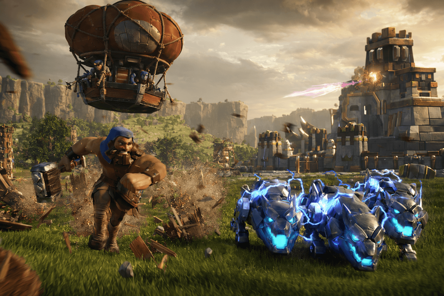 Clash of Clans April update adds Sky Wagon, Logger, Electro Fangs