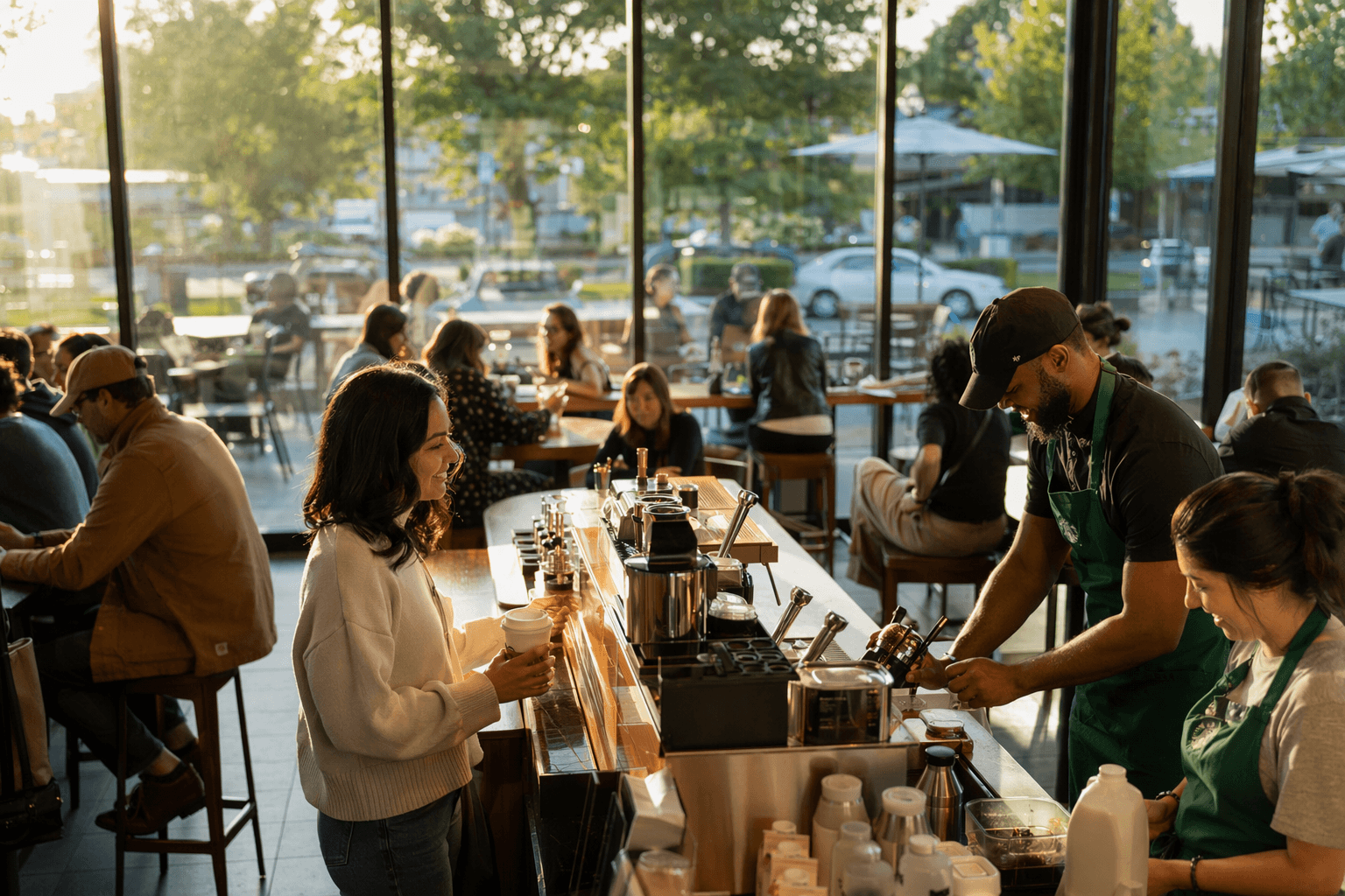 Starbucks sales, traffic rise as turnaround gains traction in Q2