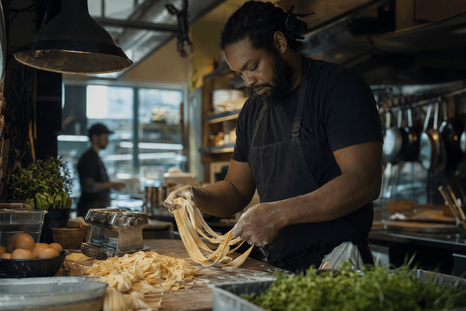 Vernafern chef blends family roots, local farms, and handmade pasta