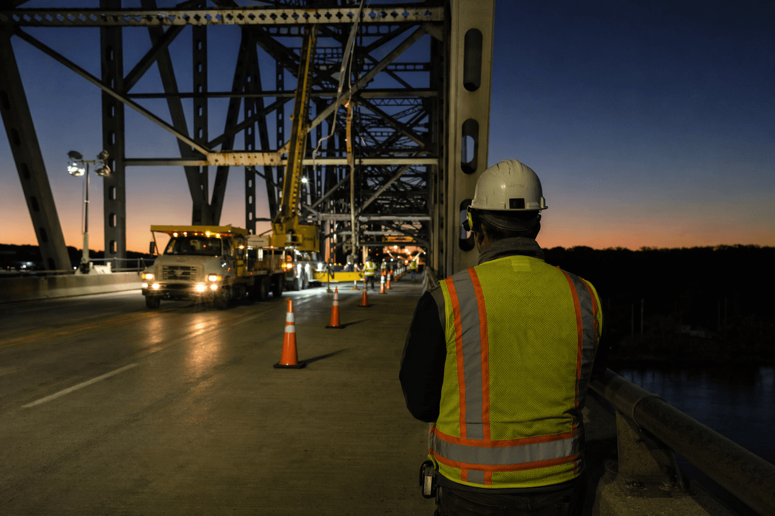 I-64 eastbound lanes to close overnight for Wabash River bridge work