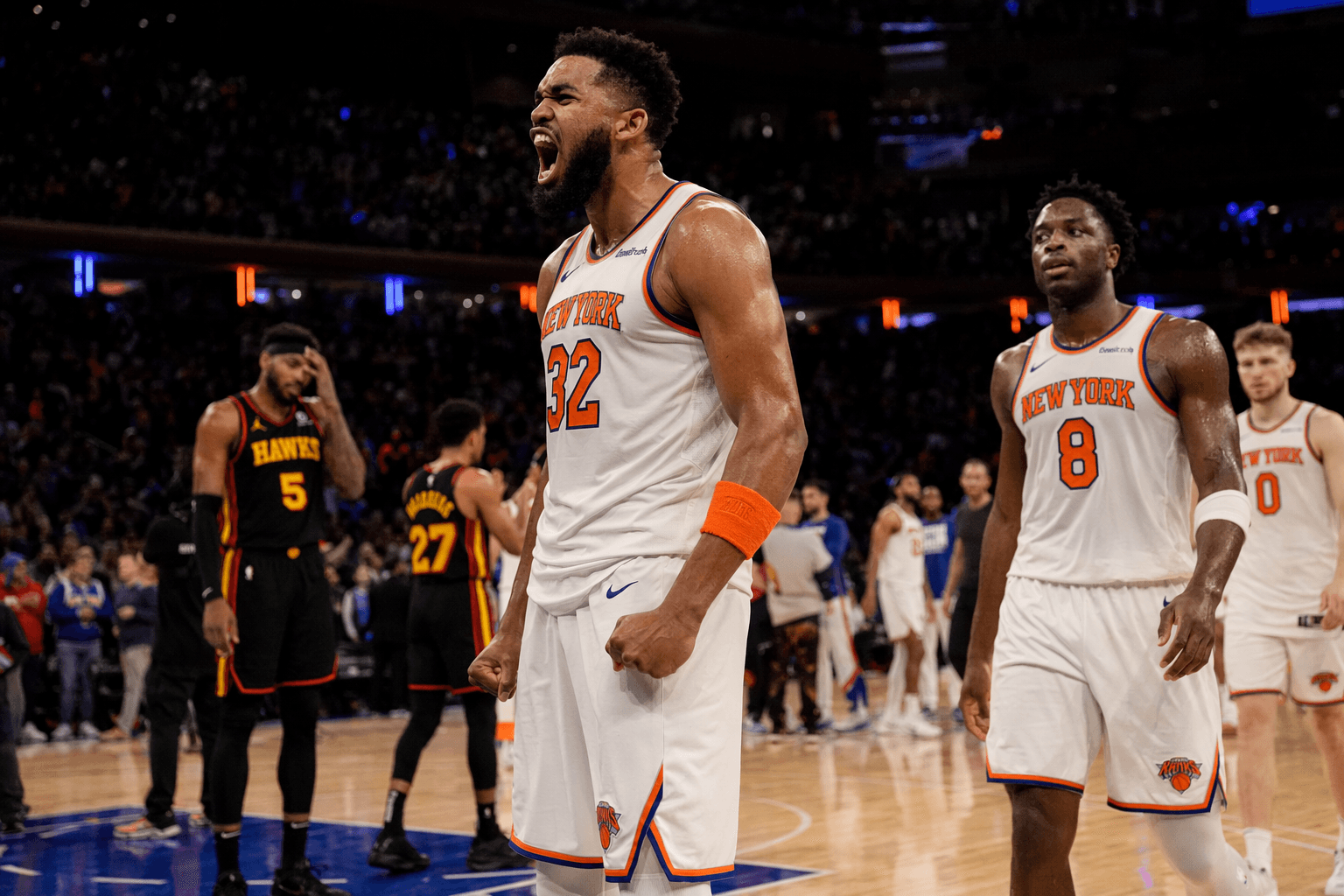 Knicks rout Hawks 140-89, set NBA playoff blowout records in Game 6