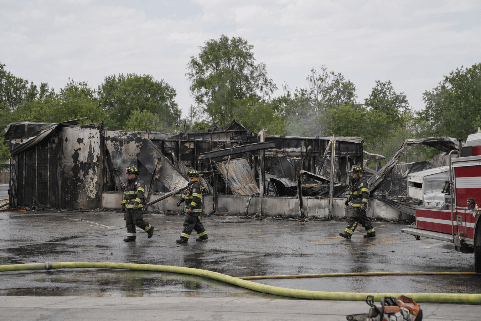 Fire engulfs Dollar General store in Lamoni, Iowa, roads reopen afterward