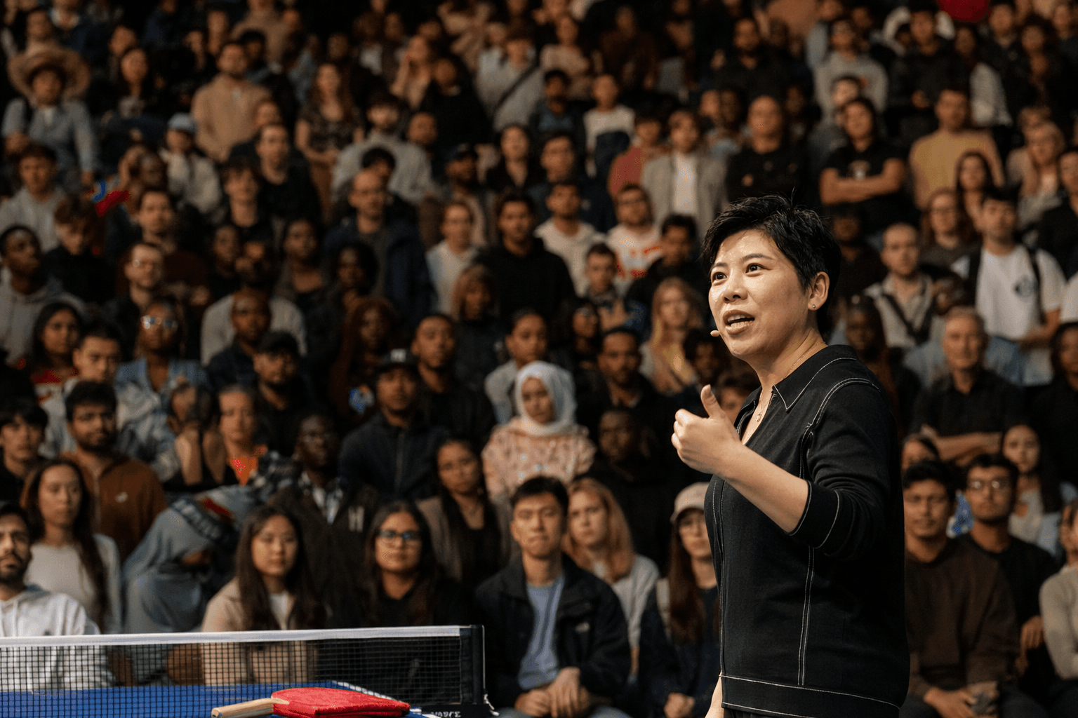 Deng Yaping inspires packed Birmingham crowd with leadership and sport talk