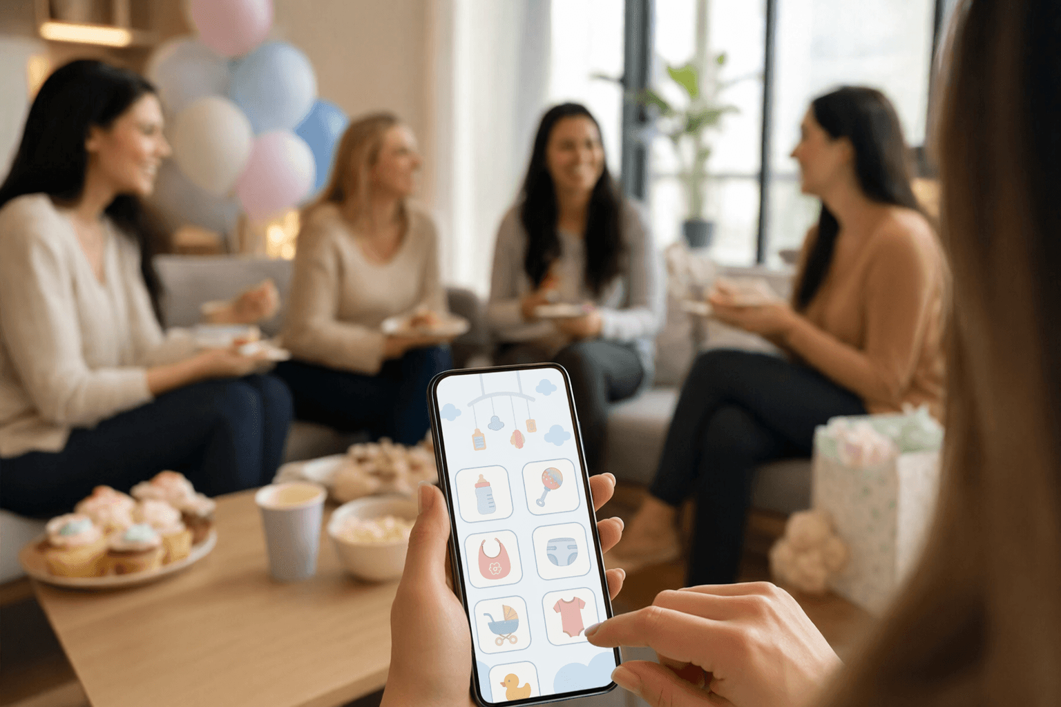 Office baby showers turn to short, optional screen-based games