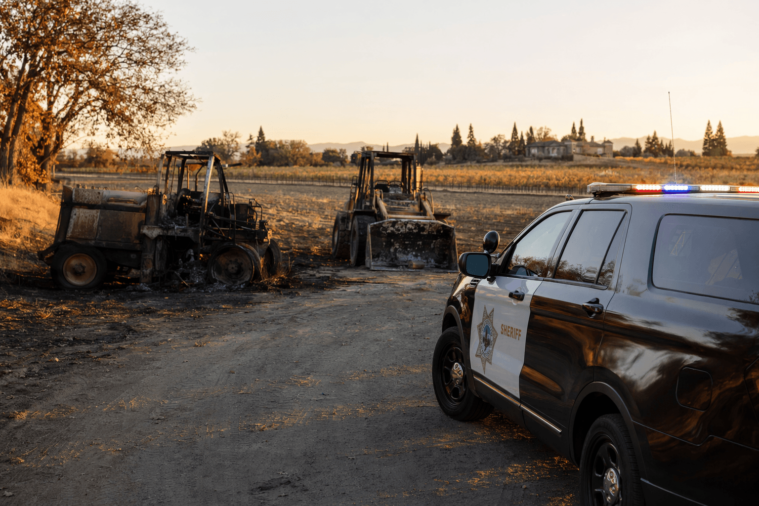 Stolen farm equipment trail leads to Fresno County arson arrest