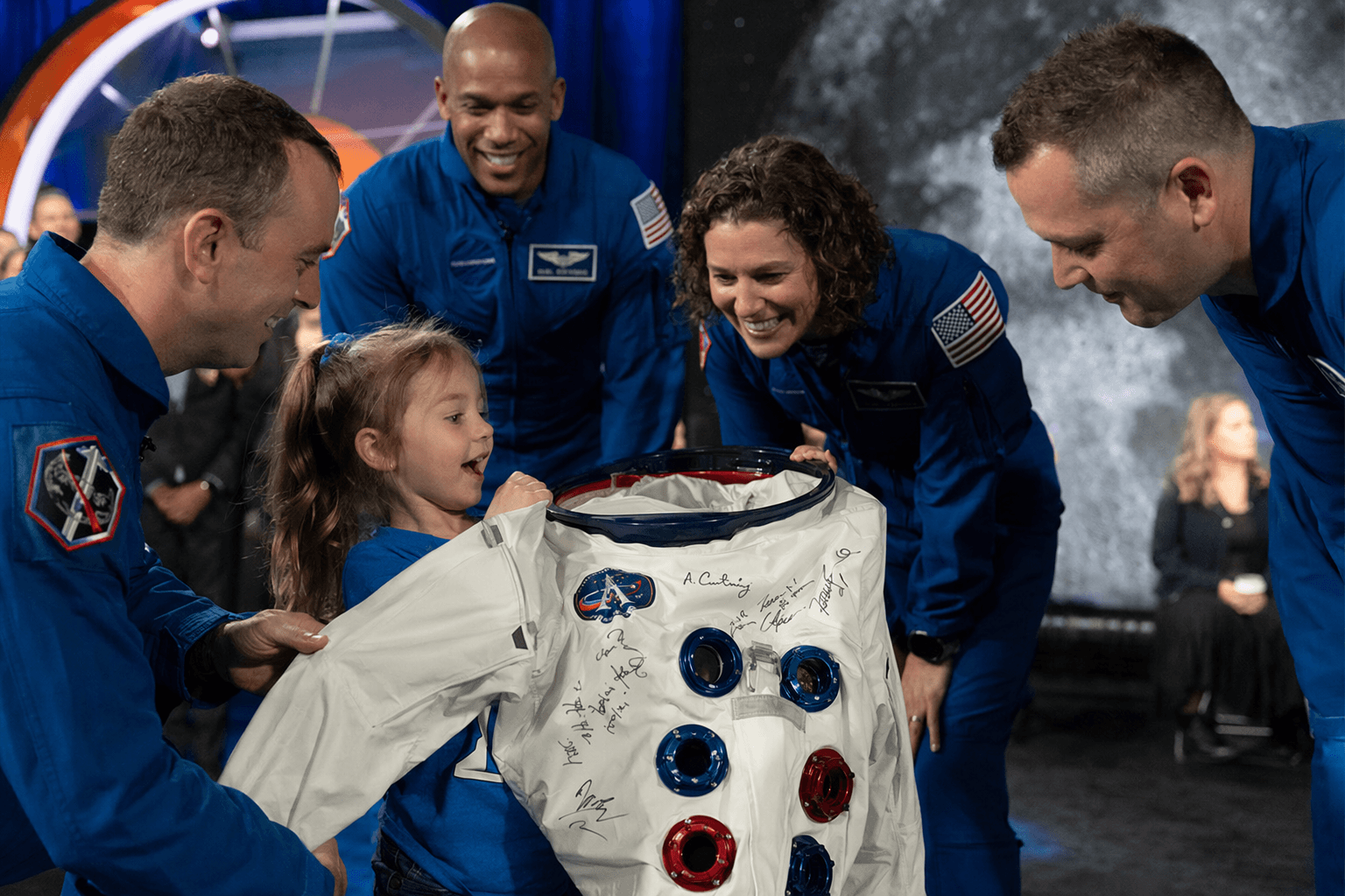 Artemis II astronauts surprise 5-year-old fan at CBS town hall