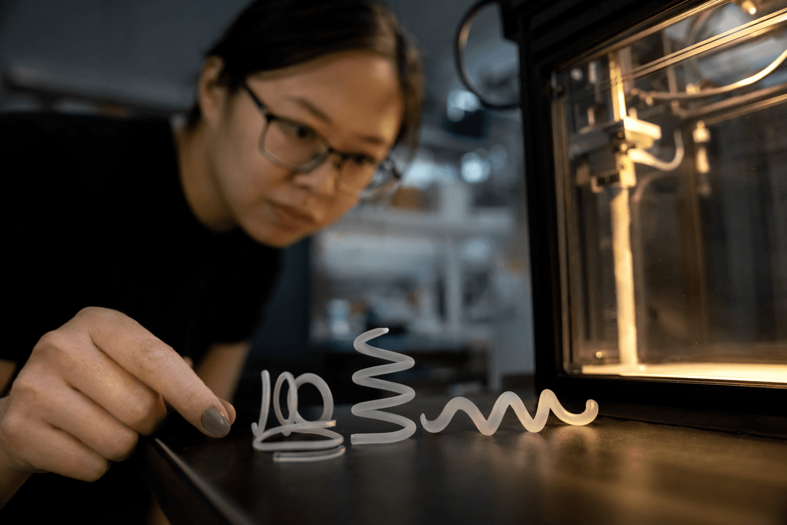 Harvard researchers 3D print soft filaments that move with heat