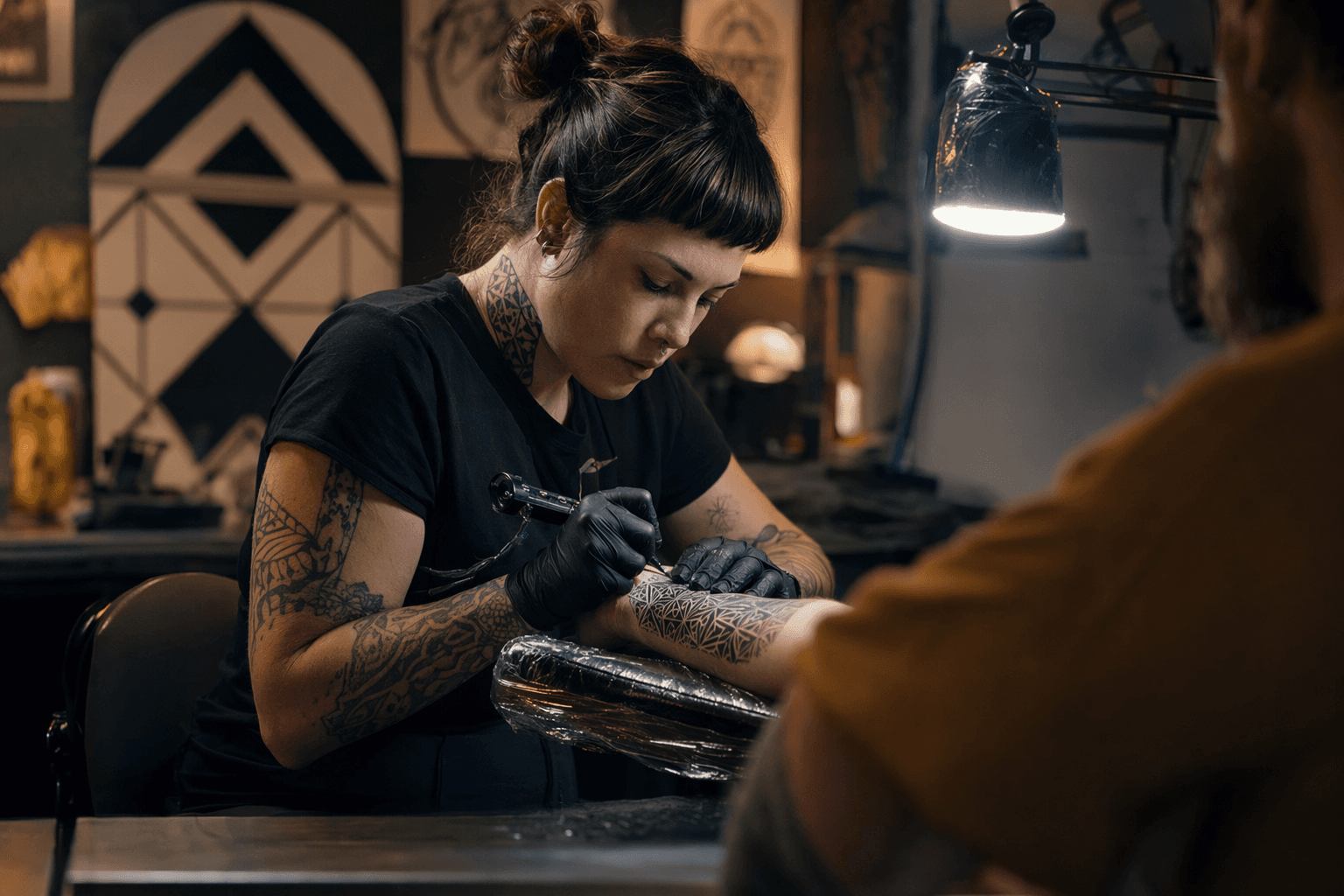 Geometric tattoos demand precision, style choices shape lasting results