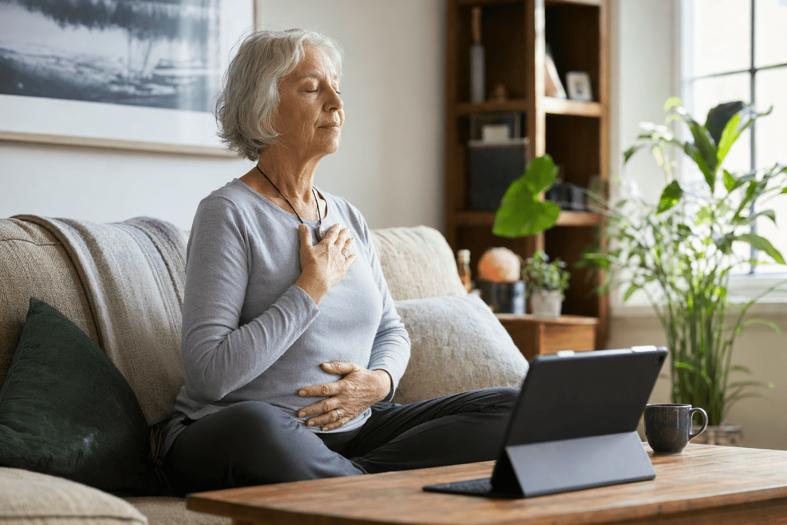 Online meditation boosts well-being in older adults, Penn study finds