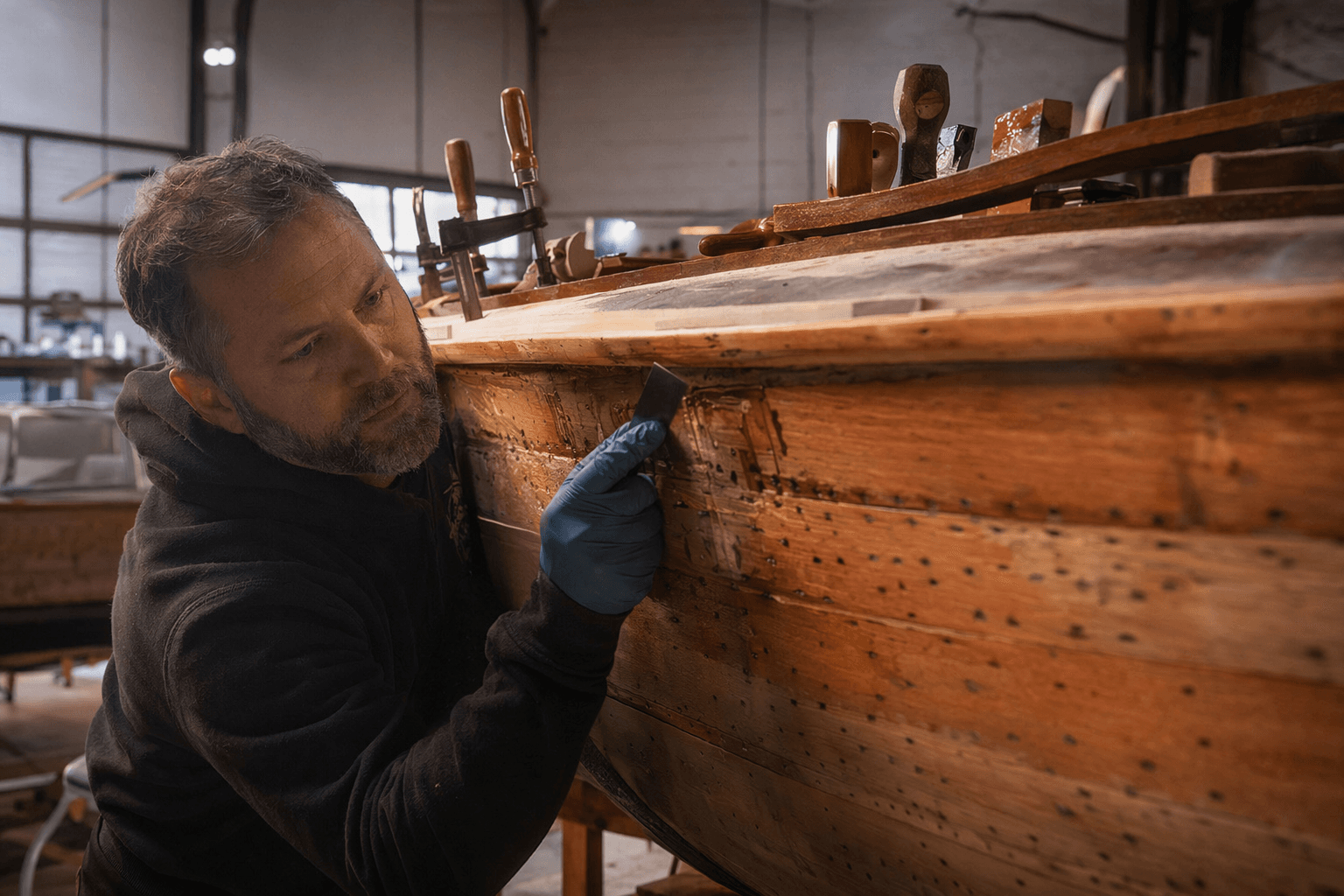 Andy Miller’s hard-won boat-restoration skills power Boatworks Today