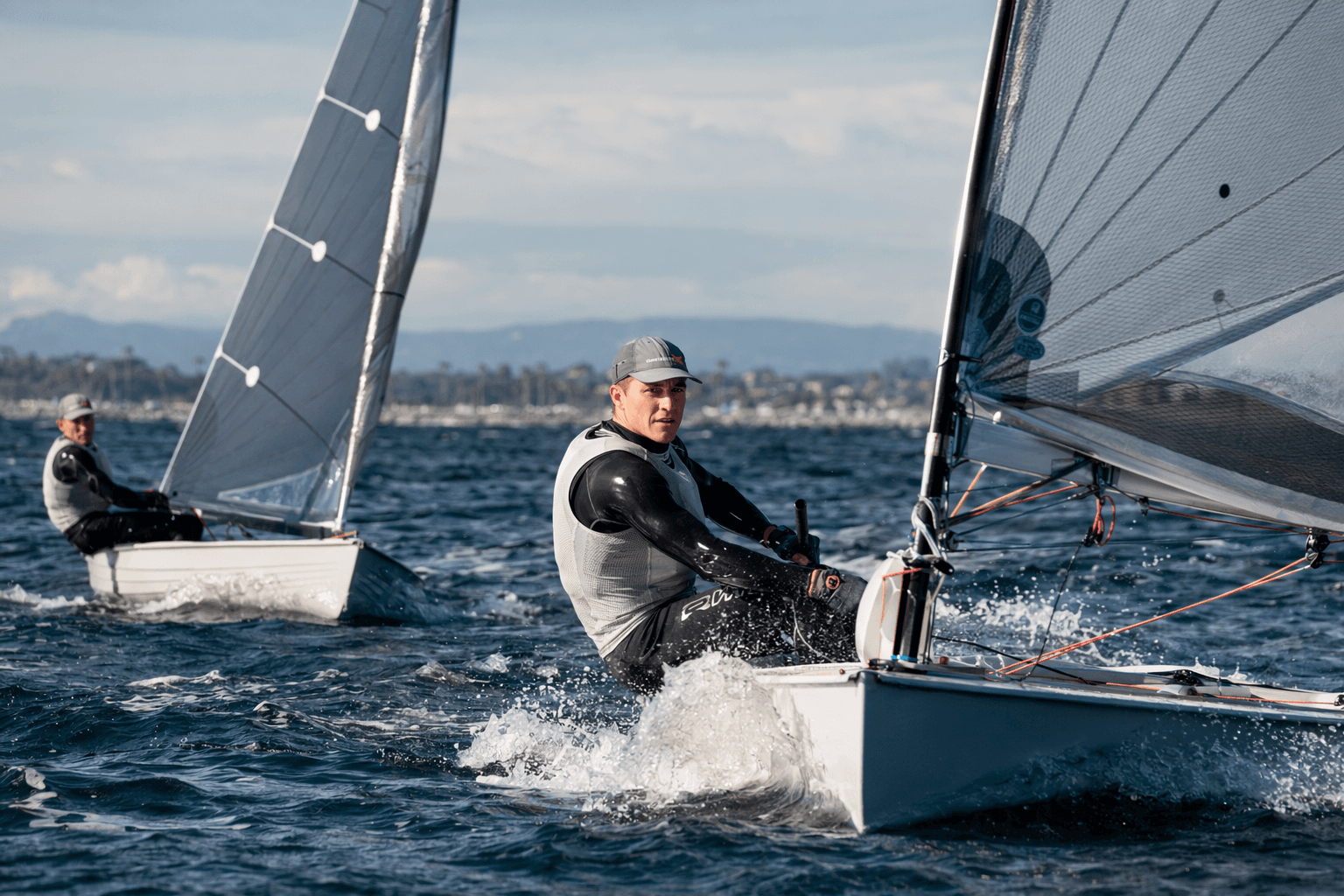 Olympic sailor John Gimson shows how two-boat tuning speeds sail trim gains