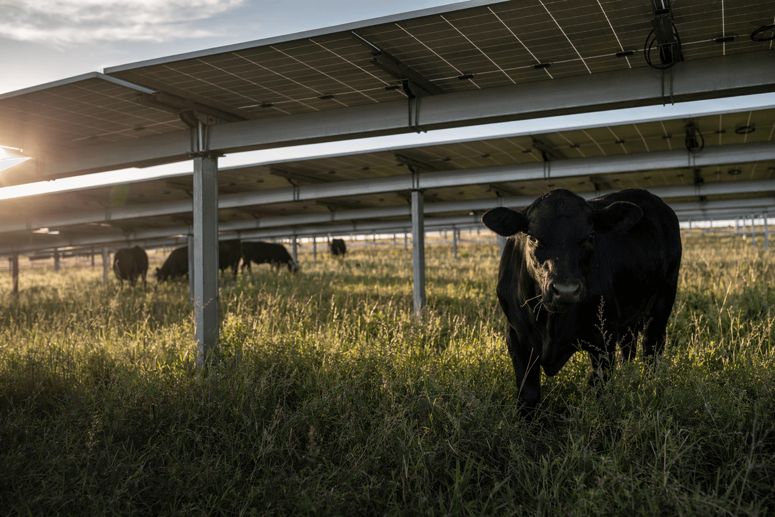 Tennessee solar farm tests cattle grazing alongside power generation