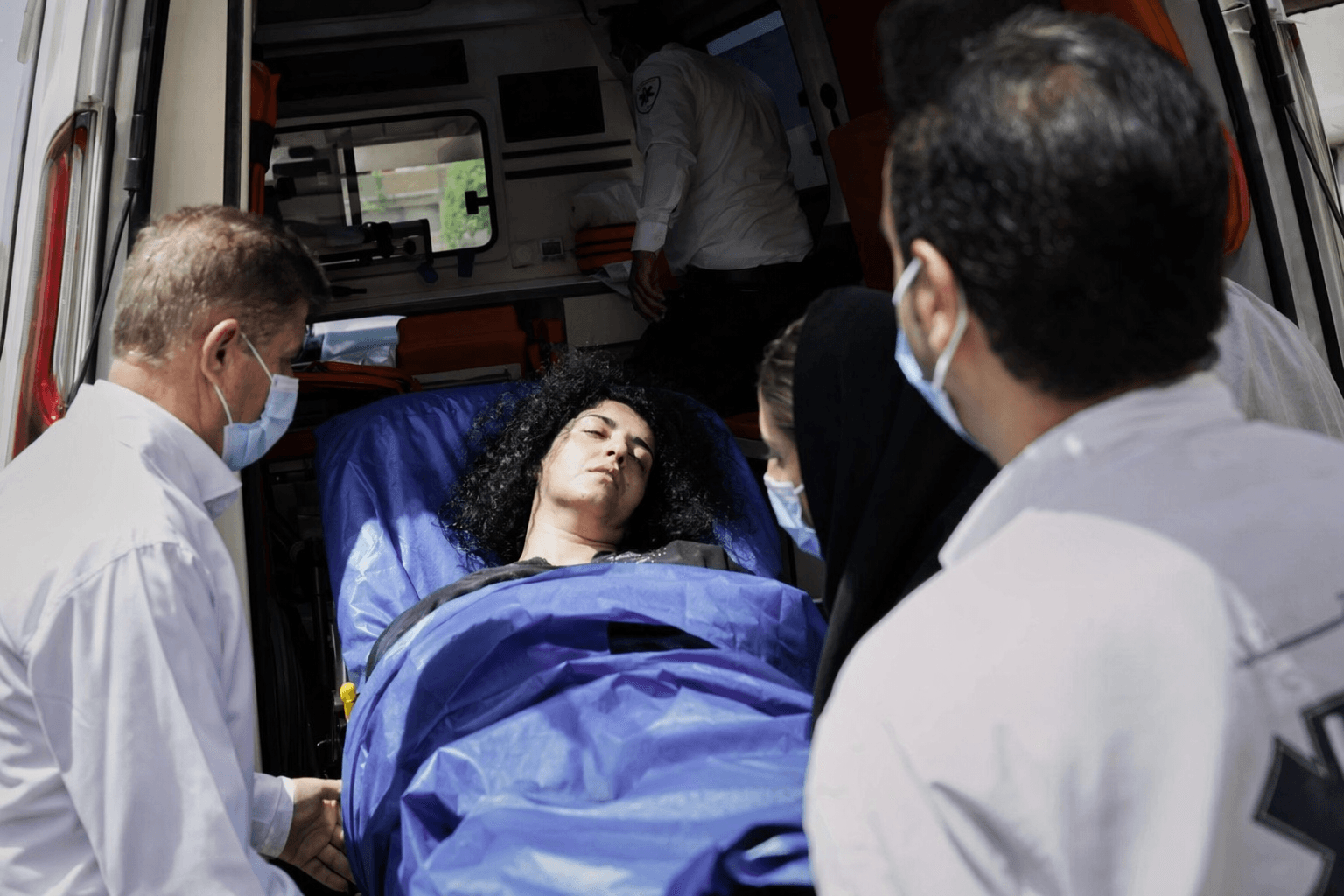 Narges Mohammadi rushed to hospital after collapse in Iranian prison