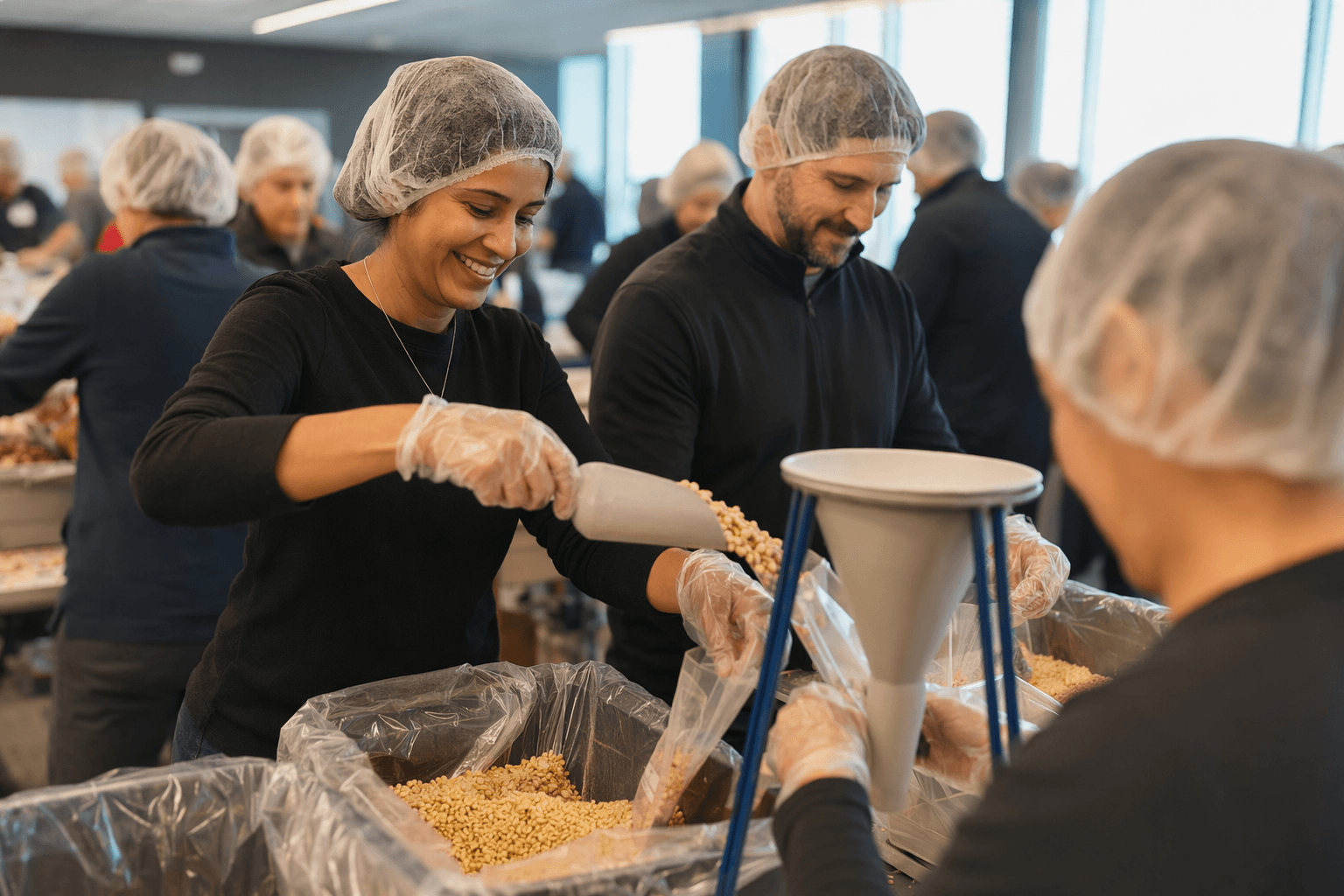 Great Plains Food Bank Packathon mobilizes 184 volunteers to pack 14,025 meals