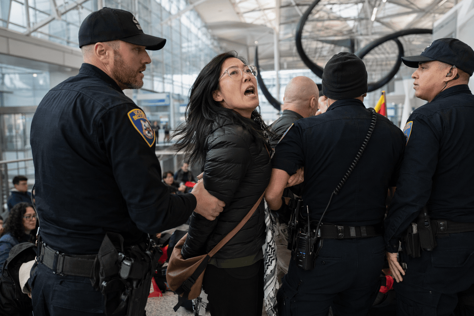 May Day airport protest at SFO leads to 25 arrests