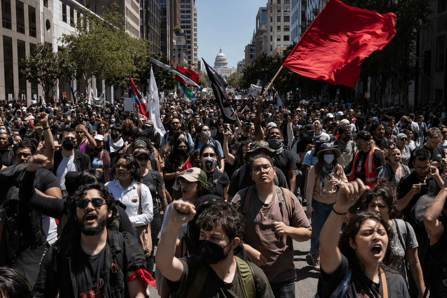 May Day rallies draw thousands nationwide in protests against billionaires