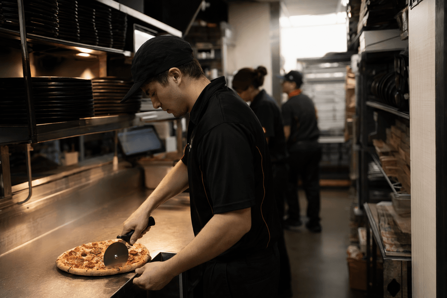 Pizza Hut workers need paid breaks when not fully off duty