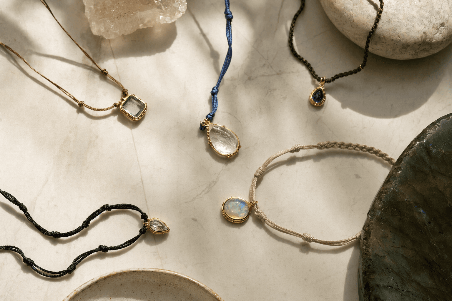 Courtney Leidy’s silk-cord necklaces make fine jewelry feel relaxed and personal