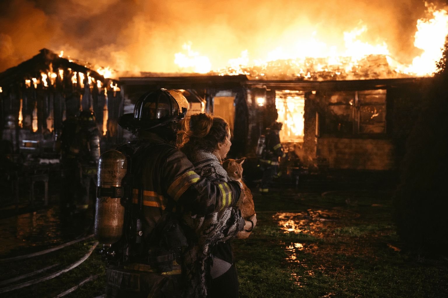 Camillus house fire deemed suspicious after welfare check, woman and cats rescued