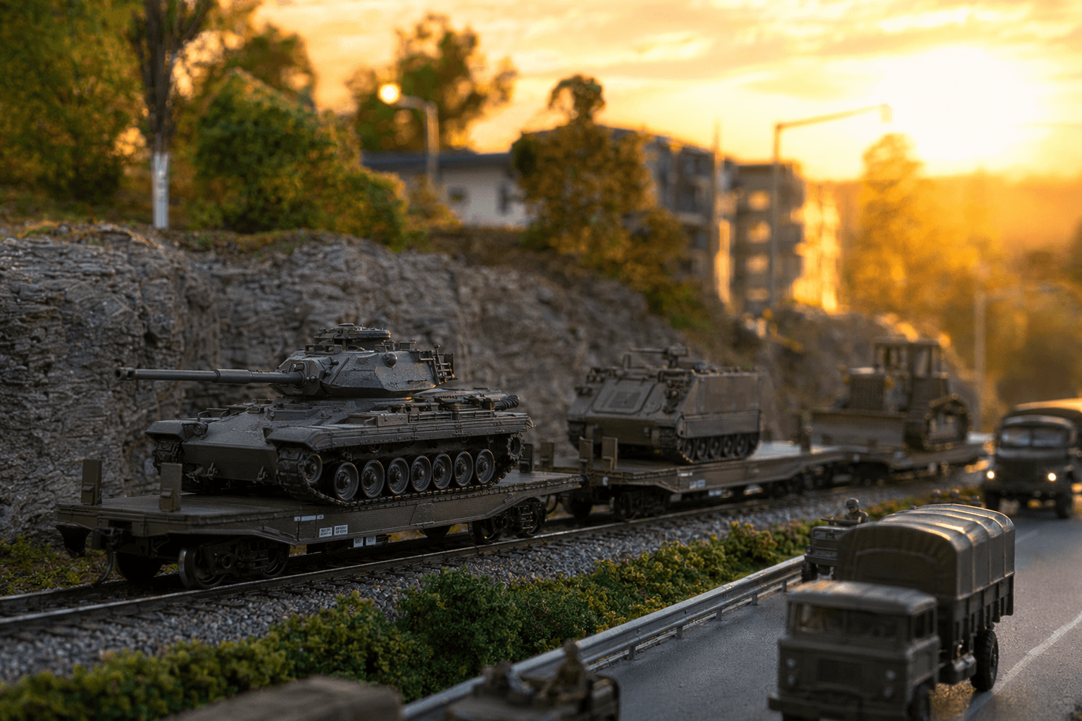 Rapido’s HO Magor Army flatcar fills Cold War military freight gap
