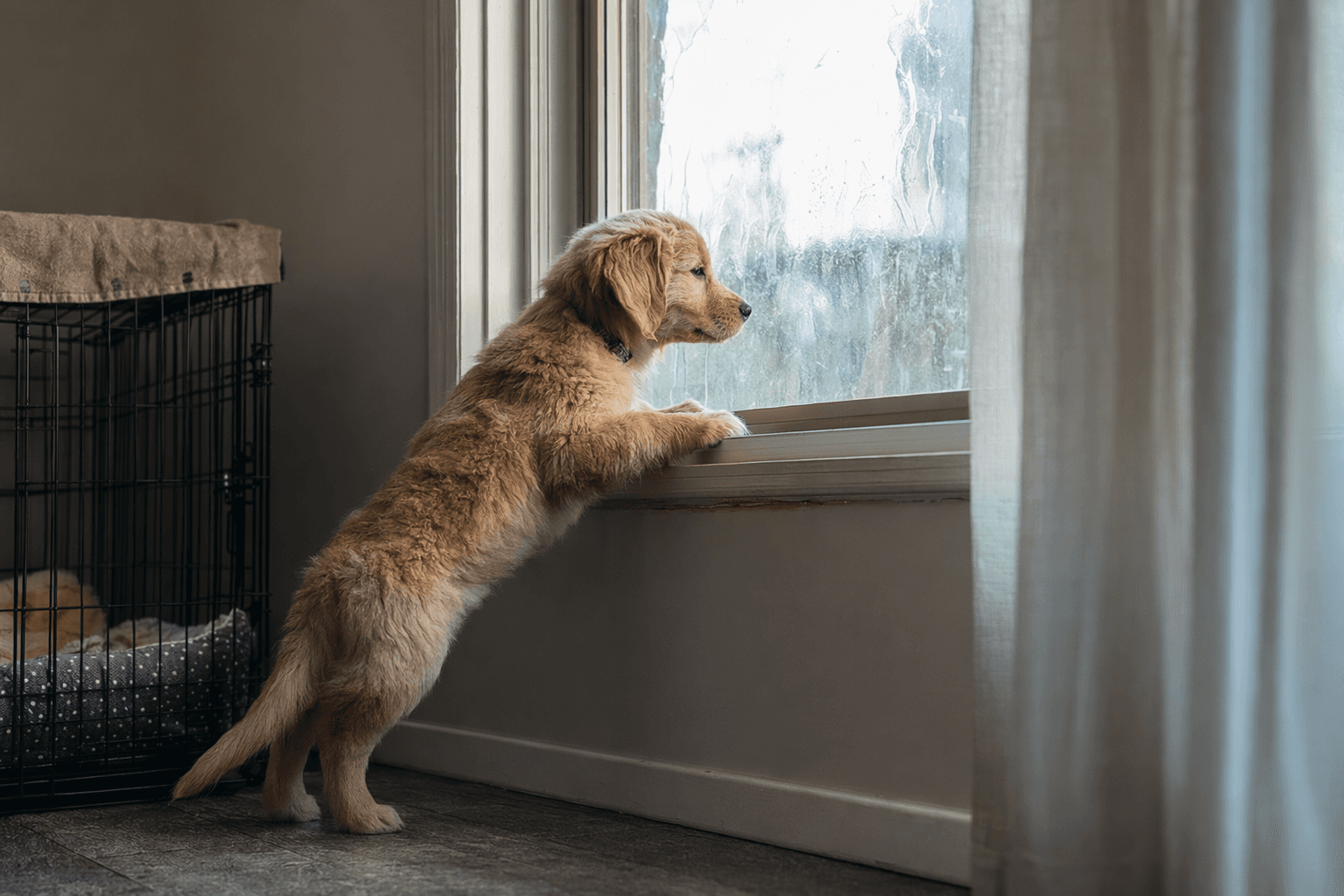 Study Finds Nearly Half of Puppies Show Separation Anxiety by Six Months