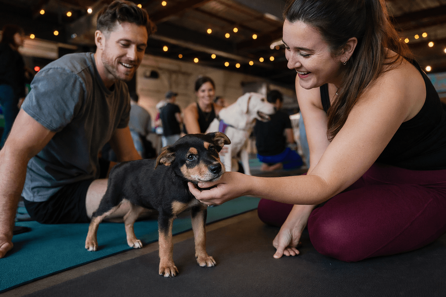 Nashville puppy yoga event blends dating, rescue fundraising for locals