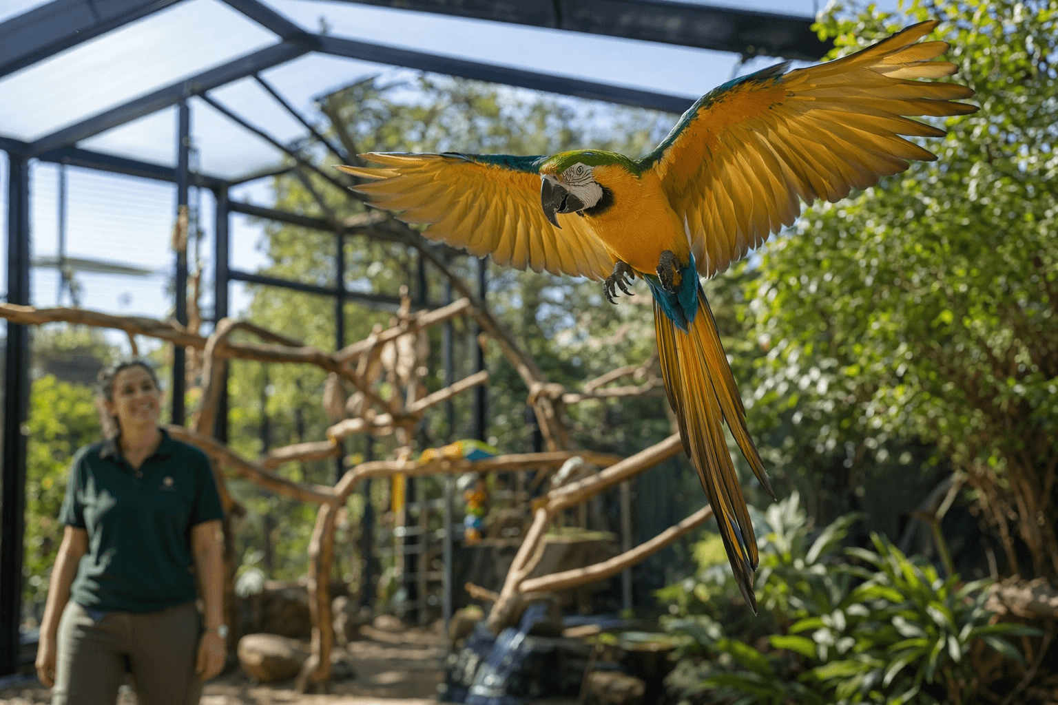 Bigger Aviaries Give Parrots More Flight, Exploration, and Enrichment
