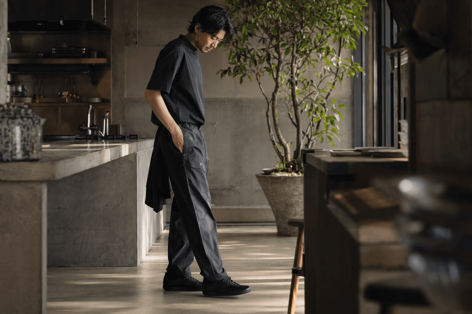 DESCENTE and Graphpaper debut breathable, utility-driven chef pant capsule