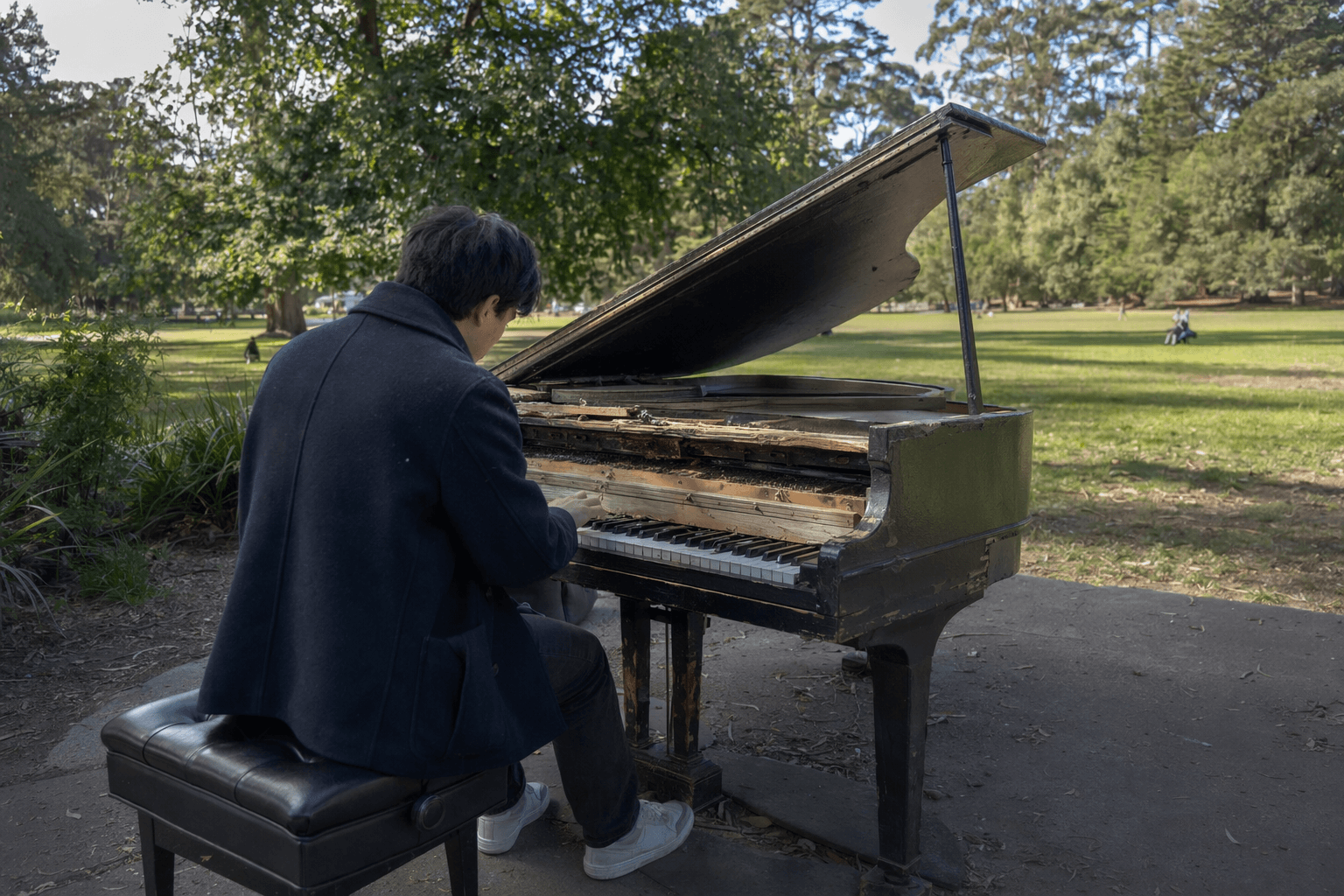 Golden Gate Park’s last public piano faces damage, nonprofit seeks repairs