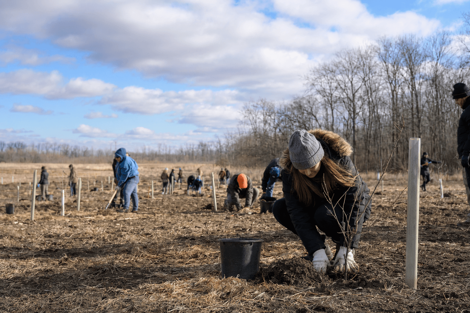 5,000 native trees planted at Lower Bashakill Preserve floodplain in Deerpark