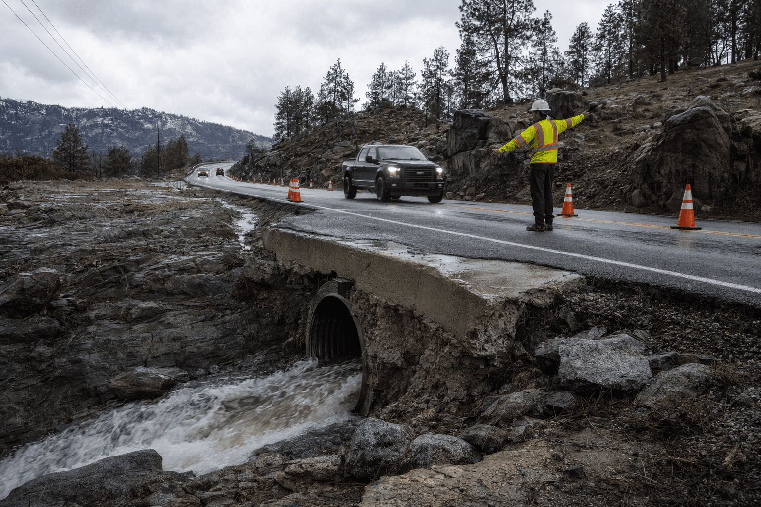 Caltrans to repair 158 Highway 168 culverts, traffic delays expected
