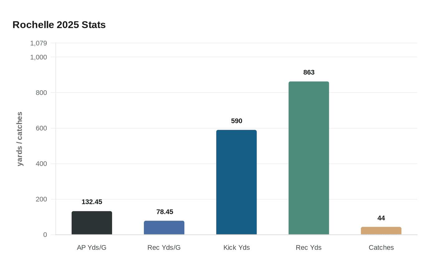 Rochelle 2025 Stats