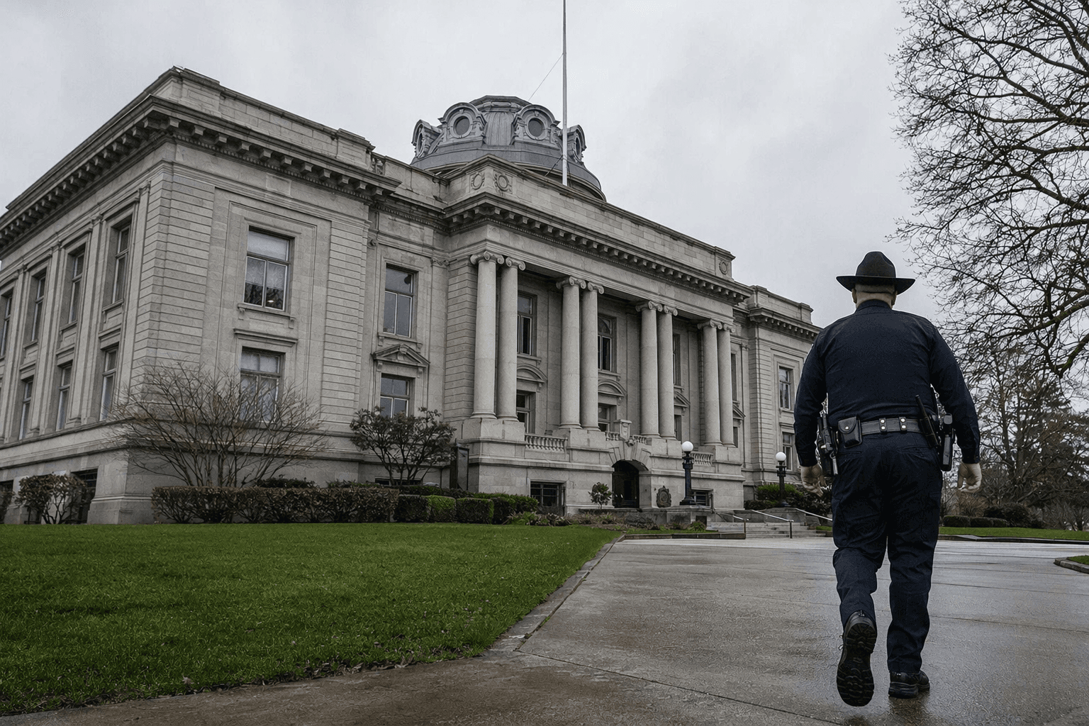 Court finds courthouse arson defendant competent, robbery trial delayed to June
