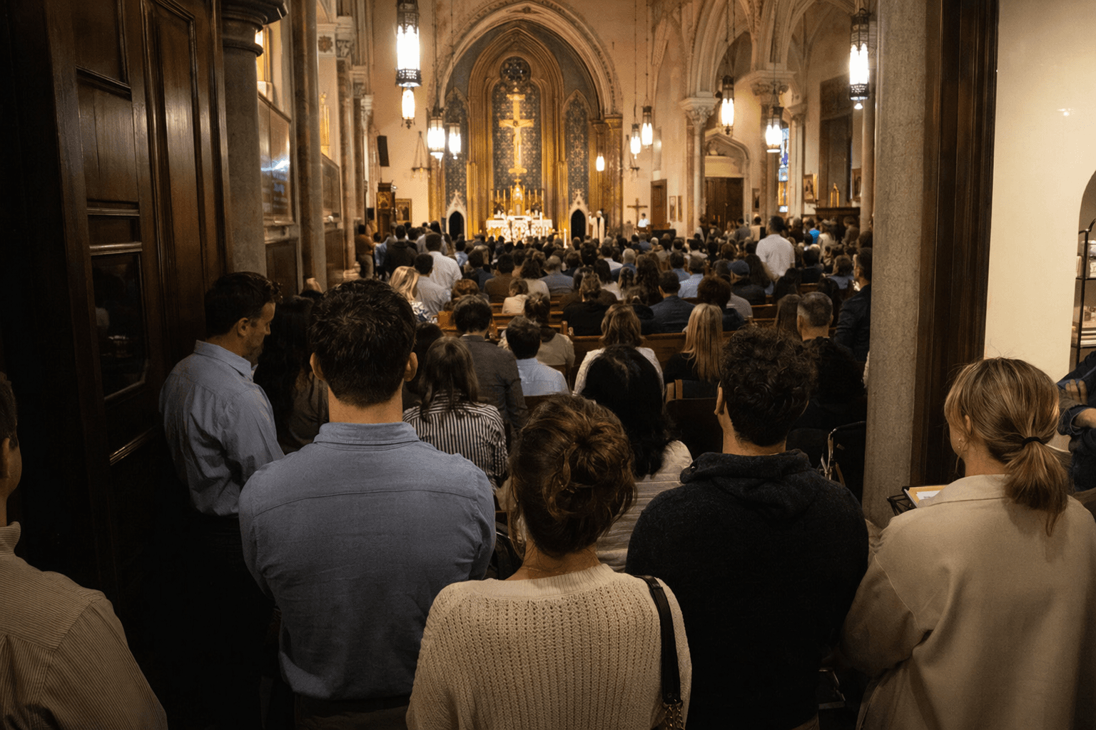 Young New Yorkers Flock to Sunday Mass as Catholic Revival Grows