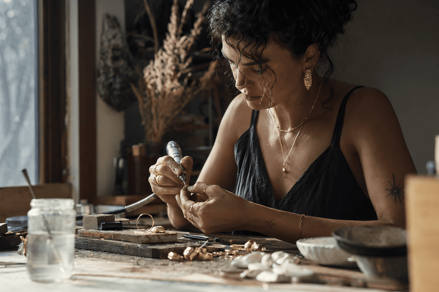 Alicia Hannah Naomi sculpts raw textures into wearable jewelry art