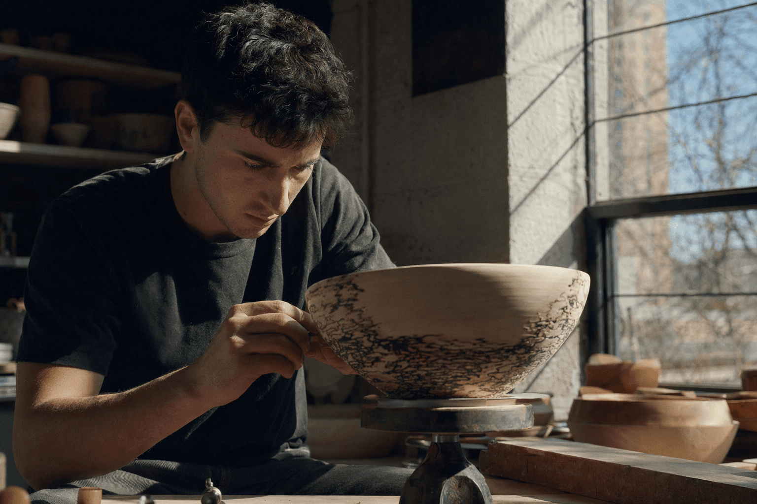 Illinois Tech student Nathan Silverman turns bowls into art