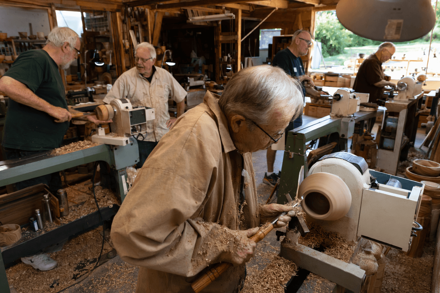 Ohio Valley Woodturners extend open shop, add lunch and social time