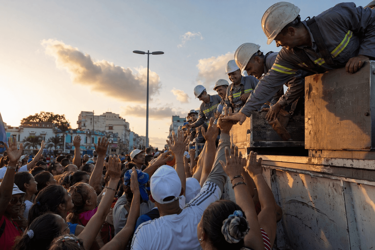 Cuban workers cheer power crews as blackouts strain island grid