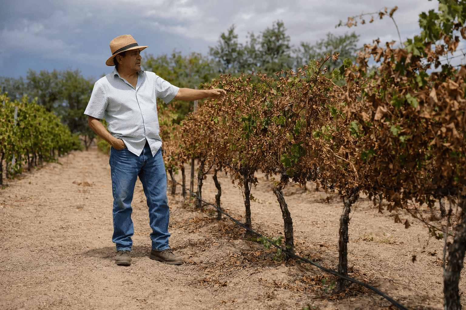 Early water cutoff threatens Corrales farms, orchards and vineyards