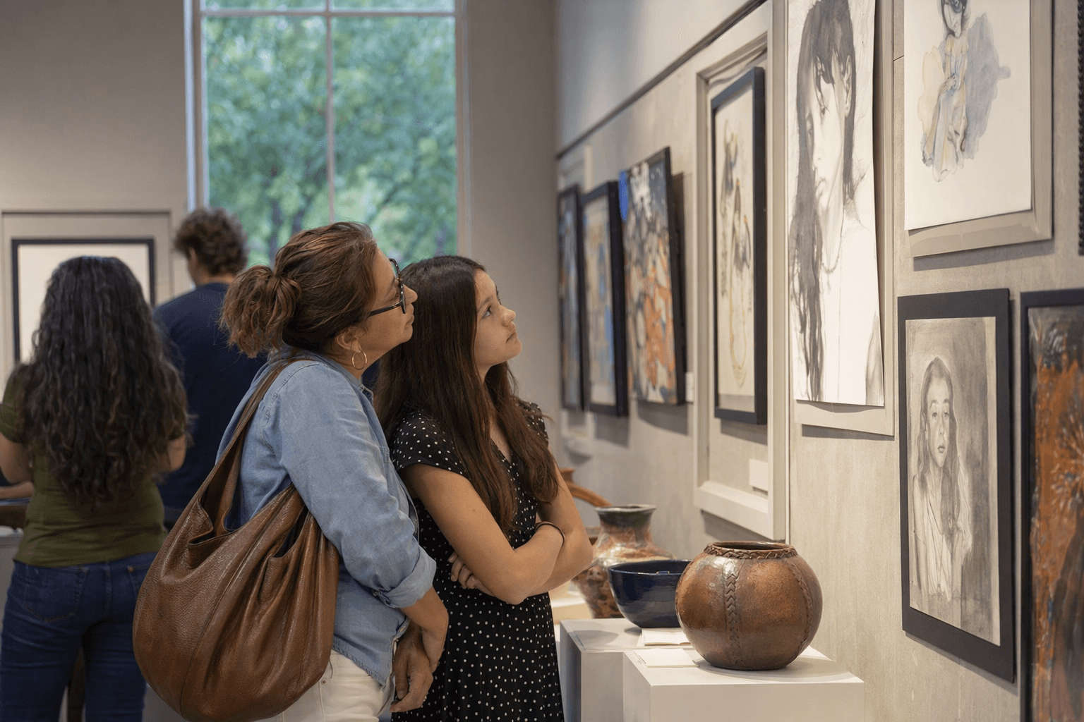 Students of the Strawn showcase drawings, paintings and pottery in Jacksonville exhibit